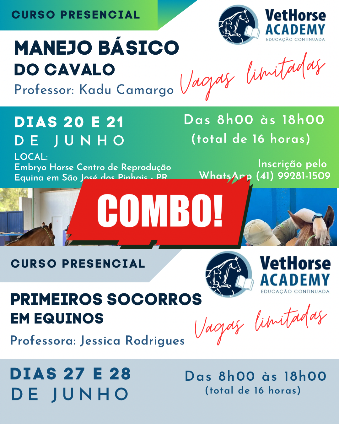 Combo: Manejo Básico + Primeiros Socorros